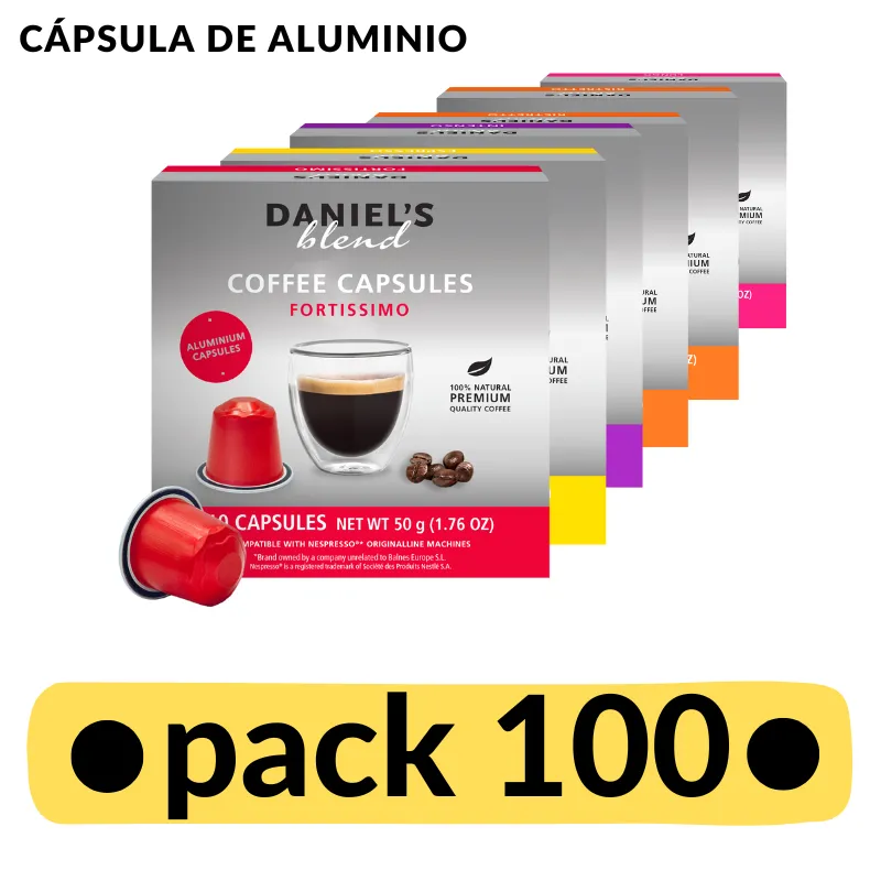 Arma tu Pack 100 cápsulas de café para Nespresso
